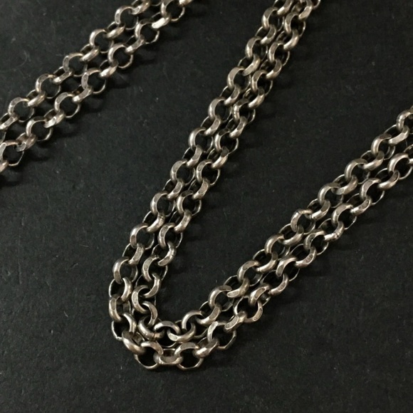 GUCCI Double G Key Motif Arabesque Silver 925 Pendant Necklace - Picture 5 of 8